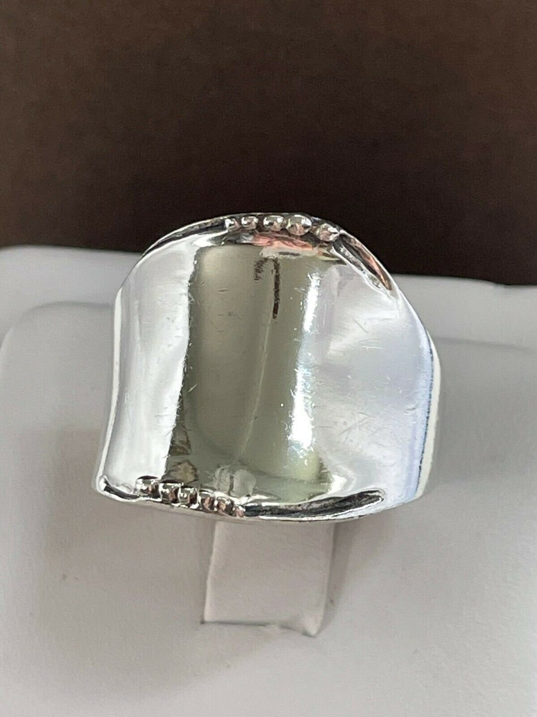 Silpada 925 Sterling Silver Mirror Finish Beaded Rolled Edge