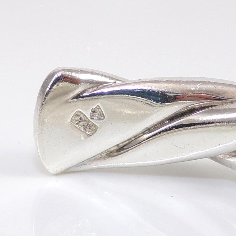 Silpada ハンマー打ち 925 シルバー ヴィンテージ カフブレスレット