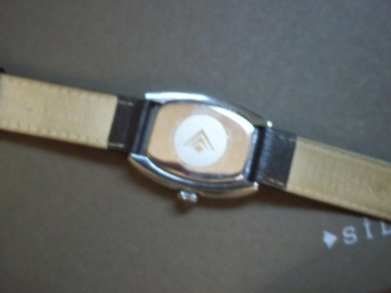 Silpada Brown Leather Band Wrap Watch Band Stainless Steel  display picture 1