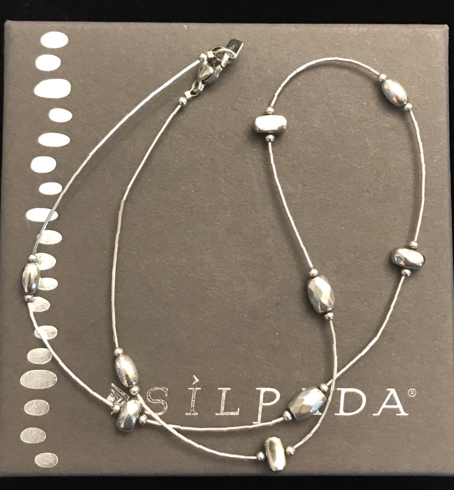 Silpada 3 Necklace Bracelet Ankle Oxidized Sterling Silver Extender RARE