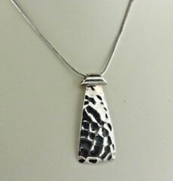 Silpada Necklace hammered Sterling Silver Retired 