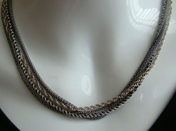 Collier Bavoir Chaîne Liée En Argent Sterling Silpada 'Pop The Bubbly' - Neuf Sans Emballage