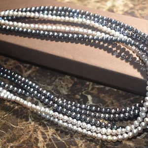 SILPADA 5-Strand Silver & Gray Freshwater Pearl Necklace