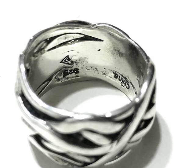 Silpada 925 Sterling Silver intertwined weave wid… - image 7