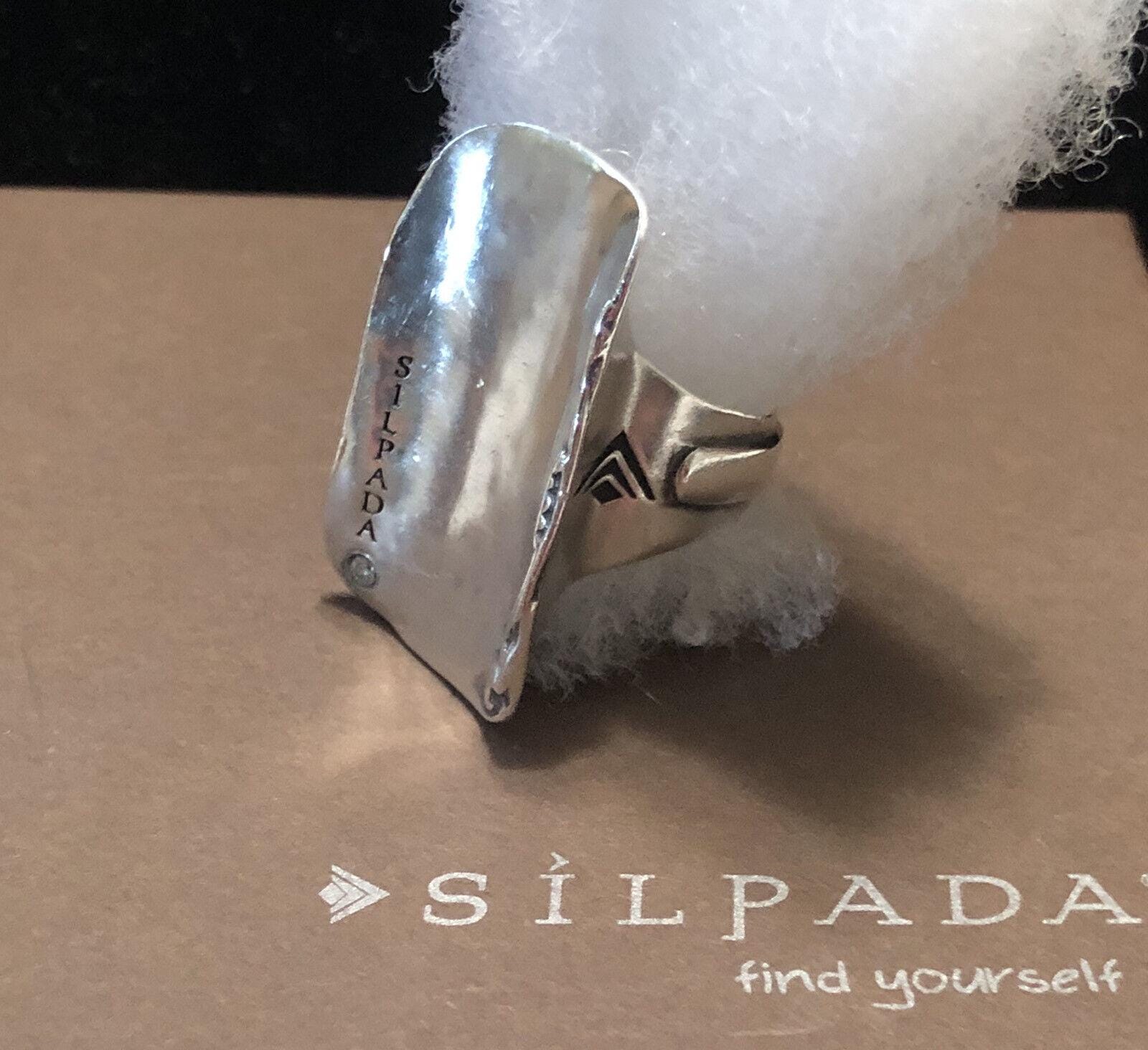 Silpada ハンマー打ち 925 シルバー ヴィンテージ カフブレスレット Silpada ハンマー打ち 925 シルバー ヴィンテージ カフブレスレット