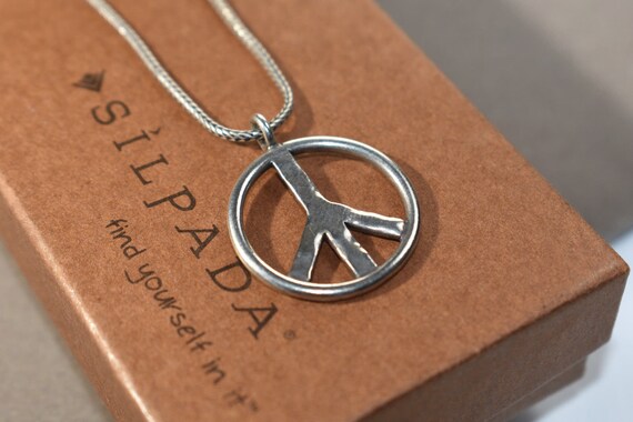 Silpada Sterling Silver Peace Sign 