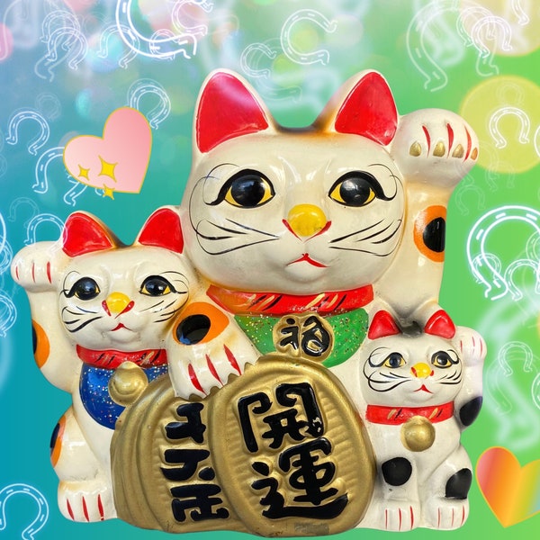 Vintage Japan Lucky Cat Etsy UK