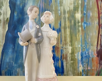 花嫁と花婿、結婚式のカップル、繊細な 1970 年代に廃盤になった