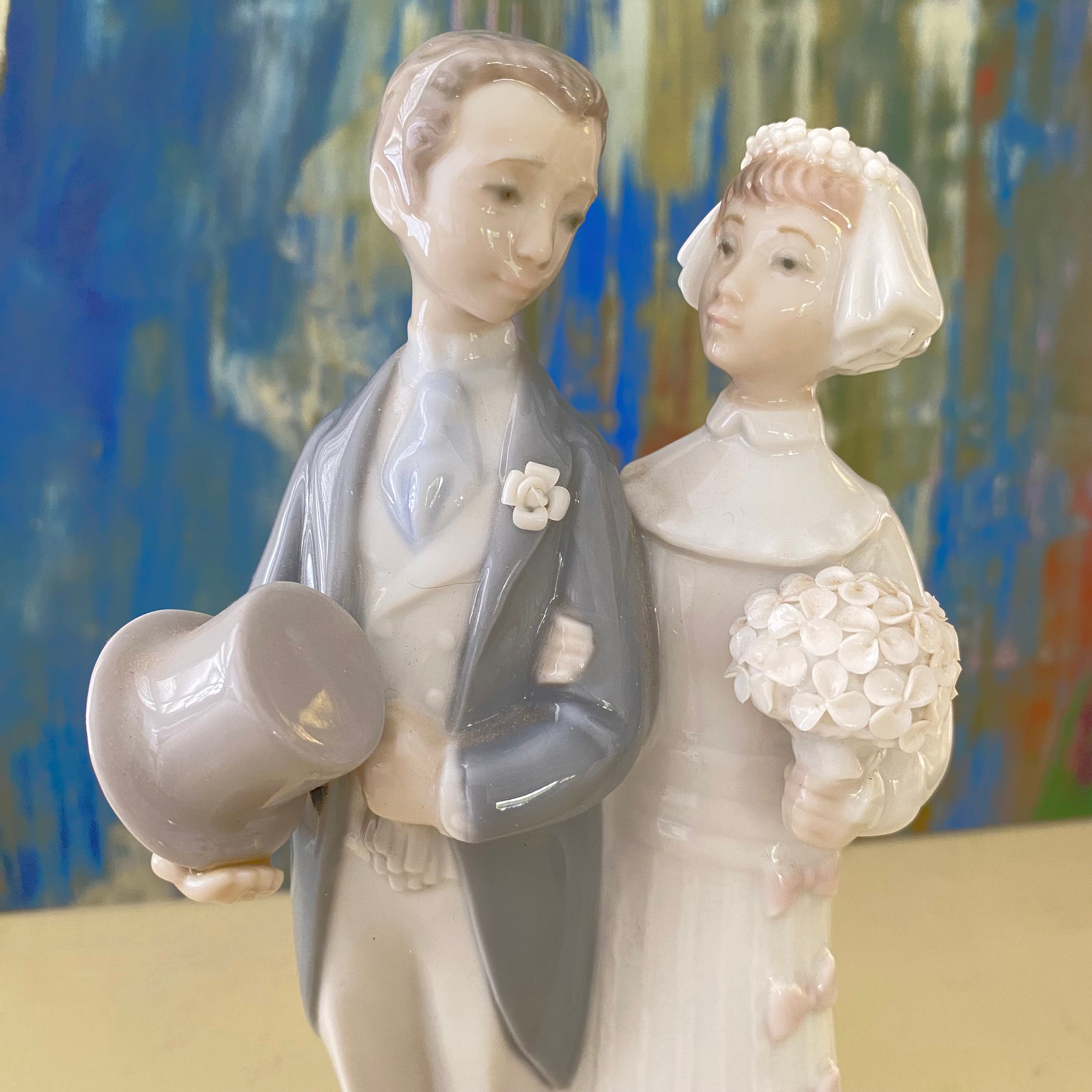 リヤドロ　ウエディング　　4808 絶版品　希少 Yahoo!オークション - 【絶版】 リヤドロ LLADRO 4808