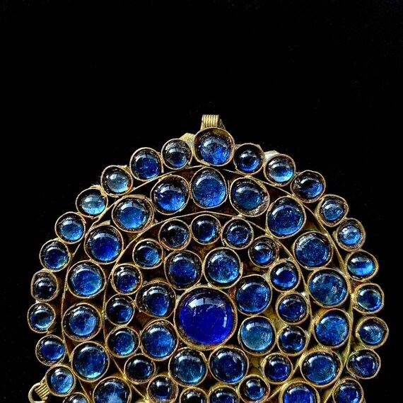 Antique Glass And Metal Alloy Pendant - Possibly … - image 5