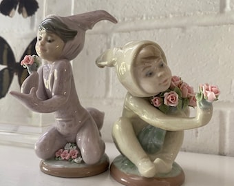 Rare Lladro Collector - Signed by J. Lladro - Dated Retired Lladro 1506 and 1507 Mint in Original Box each with Lladro Creator Signature