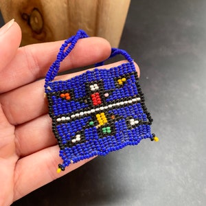 Contas de vidro Zulu - Joias Zulu genuínas - Carta de amor - Carta de amor Zulu - Miçangas africanas Ndebele - Contas africanas vintage feitas à mão