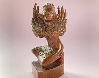 Legong Dancer - Bali - Balinese Wooden Sculpture  - Balinese Dancer - Table Top Wood Carving - Indonesian Fine Art - Sold As - Damaged