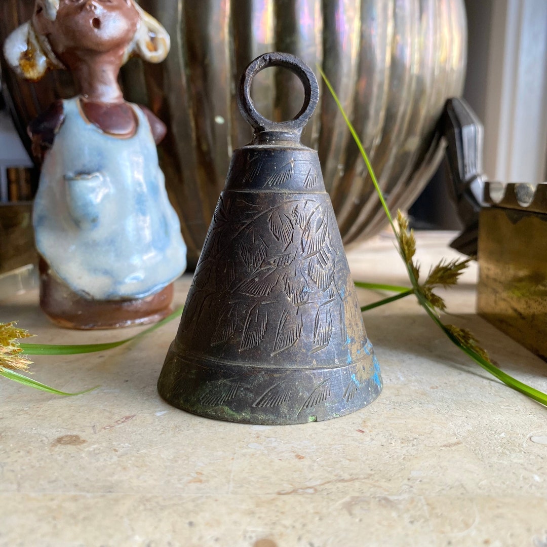Goat Bell Ringer Antique Indian Shepherds Goat Bell - Beautiful Example of a Hand Casted ...