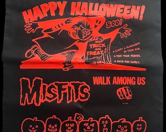 Misfits Happy Halloween Black Tote Bag Danzig Jerry Only Samhain AFI Doyle
