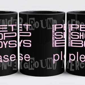 Pet Shop Boys Please 11oz Black Coffee Mug