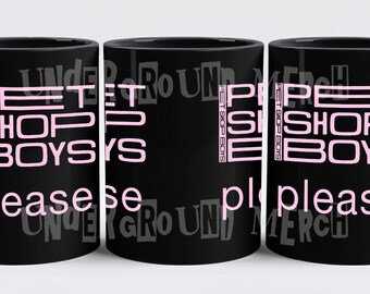 Pet Shop Jungen bitte 11 Unze schwarz Kaffeebecher