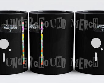 New Order Blue Monday 11oz Black Coffee Mug