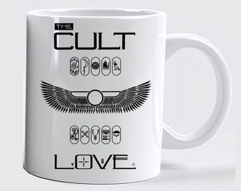 The Cult Love 11oz Kaffeebecher Ian Astbury Billy Duffy Südlicher Tod Kult Sisters of Mercy Bauhaus The Damned Post Punk Peace Punk