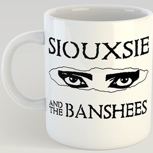 Siouxsie Eyes Logo 11oz Coffee Mug Andrew Eldritch Southern Death Cult The Cult Bauhaus The Damned Post Punk Siouxsie and the Banshees