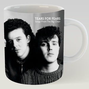 Tears For Fears Songs from the Big Chair 11oz Coffee Mug Smiths Bauhaus Duran Duran Post Punk New Order Morrissey New Wave 80&#39;s Depeche Mode