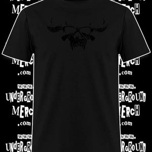 Danzig Black on Black Skull Shirt