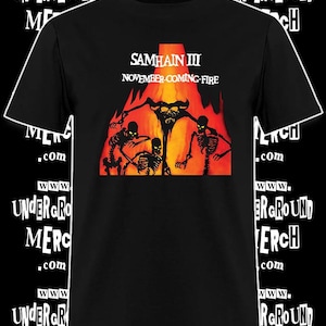 Samhain November kommendes Feuer Shirt Misfits Danzig Doyle Jerry Nur purpurner Geist-Weg unter uns Erde AD Initium Unheilige Leidenschaft