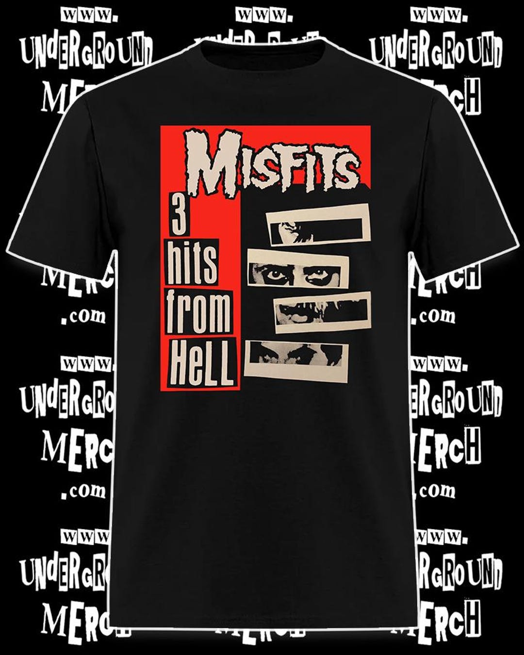 Misfits 3 Hits From Hell Shirt - Etsy