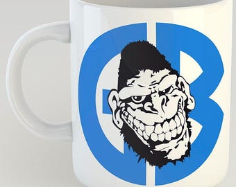 Taza de café de 11 oz con el logotipo de Gorilla Biscuits