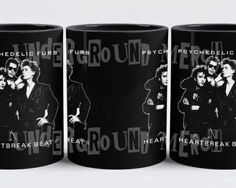Psychedelic Furs Heartbreak Beat 11oz Black Coffee Mug