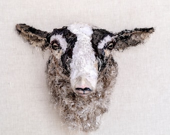 Walter the Sheep Linen Cushion - COVER ONLY
