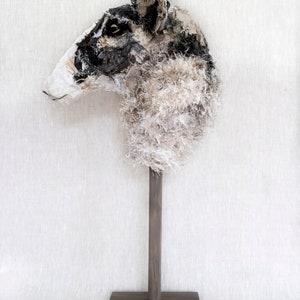 Walter Textile Sheep Animal Sculpture, Vintage Textiles, Fibre Art image 3