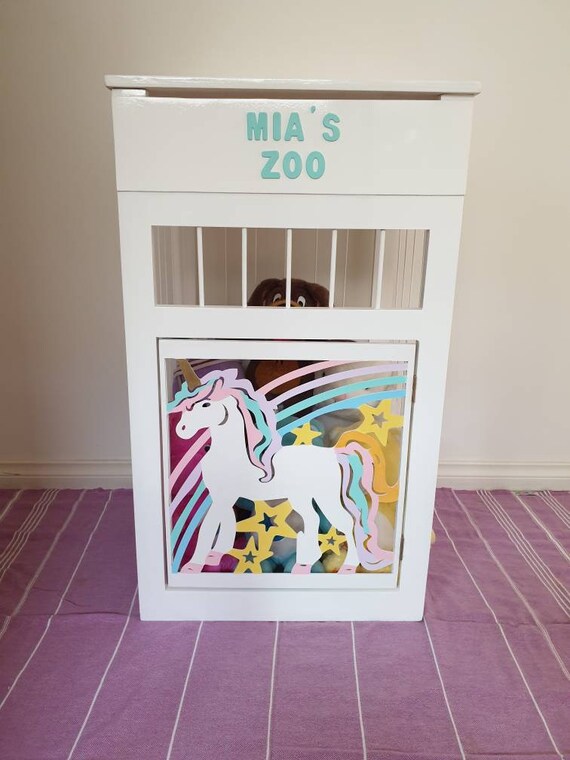 stuffed animal cage