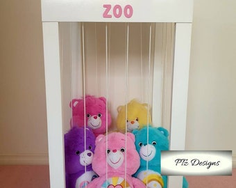 Stuffed animal zoo, toy storage, zoo animal cage, timber toy storage, storage for stuffed toys, toy zoo, stuffed animal storage, AU seller