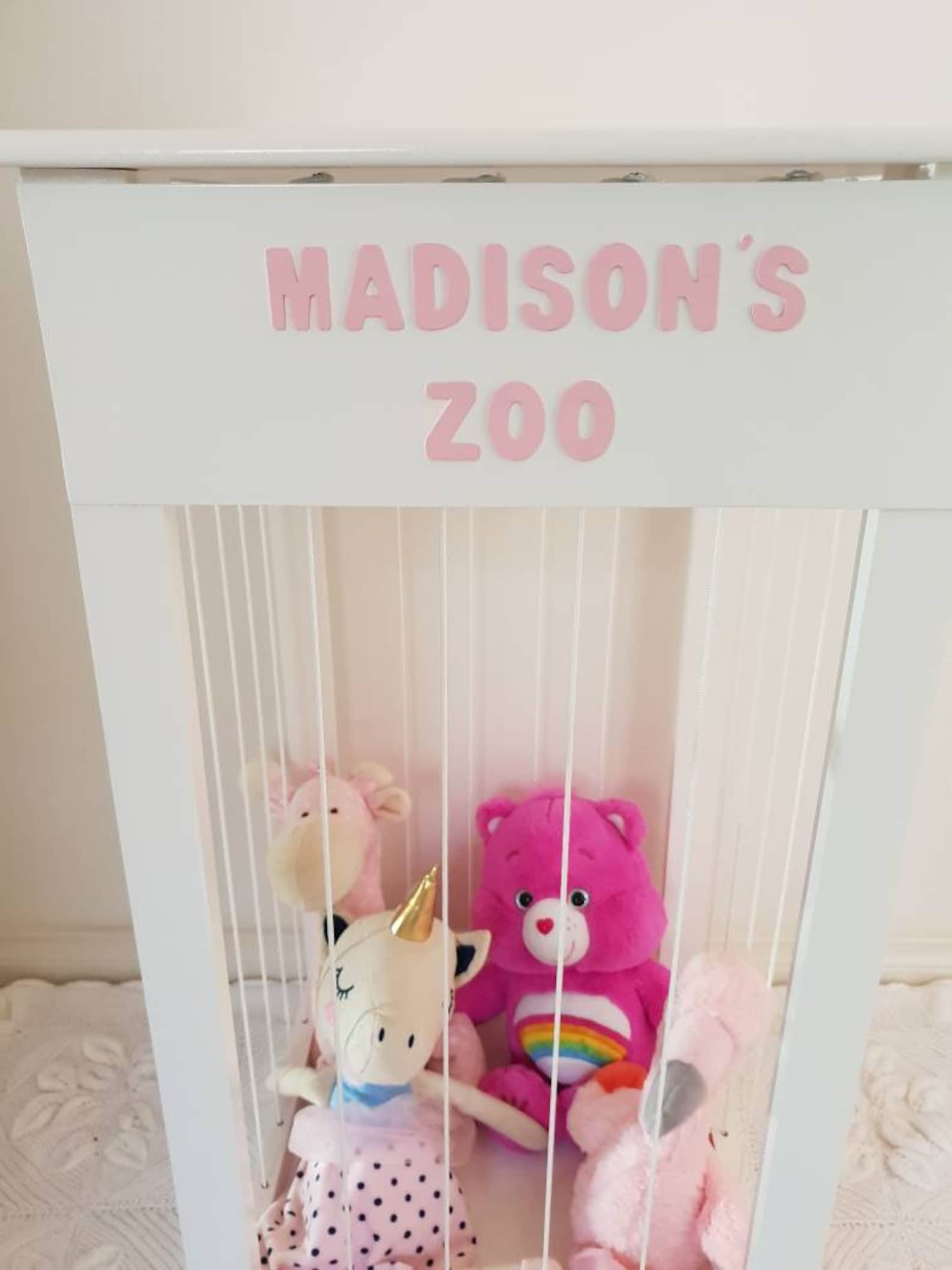 Stuffed Animal Zoo Toy Storage Zoo Animal Cage Timber Toy Etsy Australia