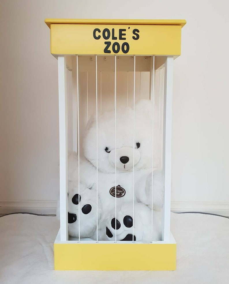 Stuffed Animal Zoo Toy Storage Zoo Animal Cage Timber Toy Etsy Australia
