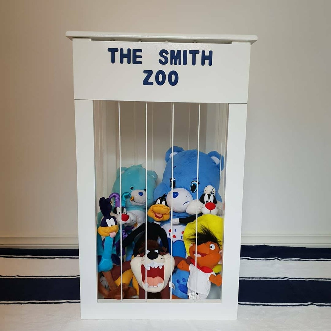 Stuffed animal zoo toy storage zoo animal cage timber toy Etsy