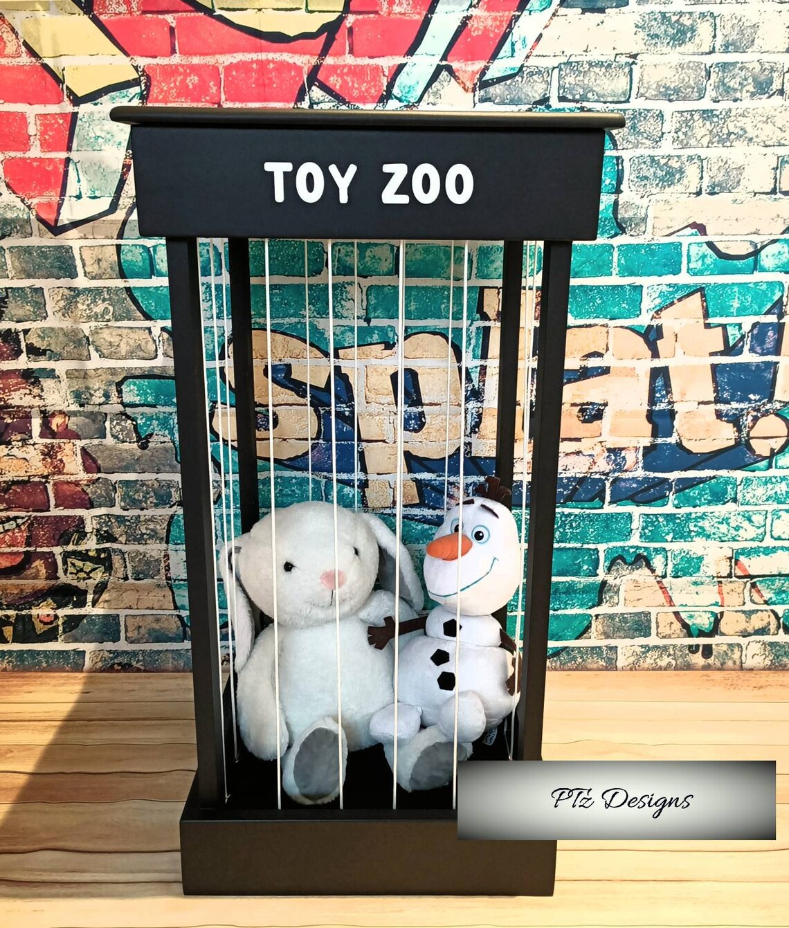 Stuffed Animal Zoo Toy Storage Zoo Animal Cage Timber Toy Etsy Australia