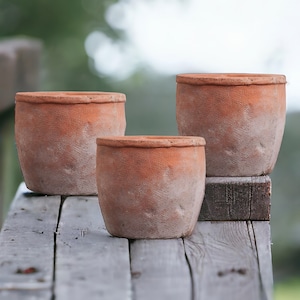 10oz Handmade Plant Pot Scented Candle- Plant Lover Gift - 4&#39; Aged Terra Cotta -Sustainable Gift -Rustic Home Decor - Zero Waste Candles