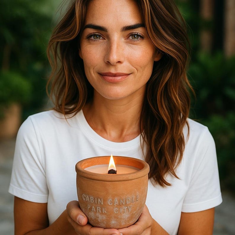 Cabincandleparkcity Plant Pot Scented Candle