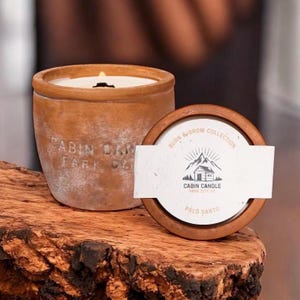 Candle Planter, Flower Pot Candle, Plant Pot Candle, Terra Cotta Pot, Decorative Planter, Succullent Planter, 12oz Coconut Wax Wooden wick