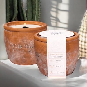 Thank you for helping me 'grow' - Plant pot candle 12 oz - Teacher Gift - Plant Lover - Burn & Grow Collection