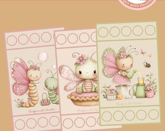 Spring Bugs Minis Savings Challenges, Set of 6 (PDF Digital Download)