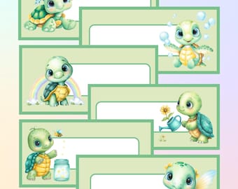 Turtles A6 Dashboards, Inserts, Binder Inserts, PDF Digital Download