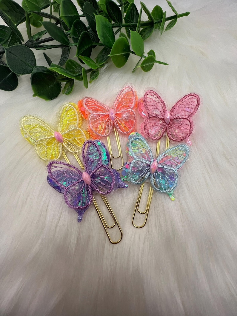 Butterflies Planner Clips, Budget Binder Clips, Set of 1 - Etsy