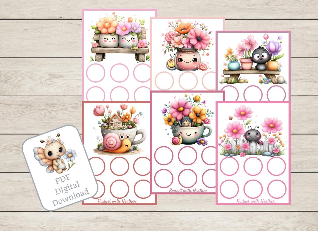 Mini Challenges With Roses Flowers Mini Savings Challenge, Set of 6 (PDF Digital Download) - Etsy