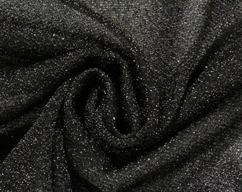 Schlangenhaut Optik Metallic Stoff schwarz 1,4m Breite