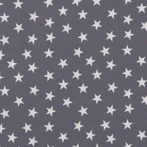 Decorative fabric cotton Little Star Twilight stars blue white 140 cm