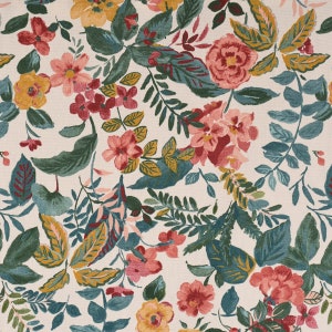 Clarke & Clarke Dekostoff Baumwolle Polsterstoff Posy Blush bunt 138cm