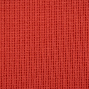 Organic Bio Waffle Jersey Waffle Knit Plain Terracotta 1.45 m Width